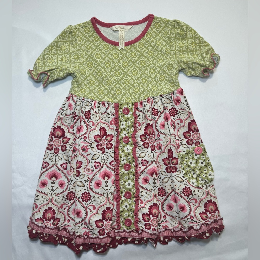 NWT MATILDA JANE DAYDREAM FLORAL MEDALLION MIXED PRINT MAGGIE DRESS SIZE 4